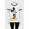 White T-shirt with sequins