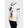 White T-shirt with sequins