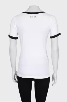 White T-shirt with sequins