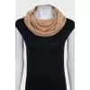 Black dress with a voluminous collar