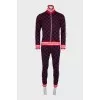 Men's tracksuit with a signature print