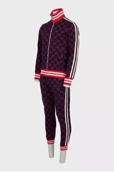 Men's tracksuit with a signature print