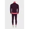 Men's tracksuit with a signature print