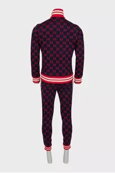 Men's tracksuit with a signature print