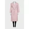 Wrap coat with belt