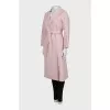 Wrap coat with belt