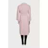 Wrap coat with belt