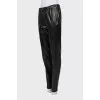 Tapered lambskin trousers