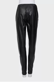 Tapered lambskin trousers