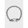 White gold bracelet with interchangeable strap