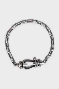 White gold bracelet with interchangeable strap