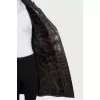 Crocodile skin and weasel fur coat