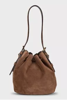Suede bag with tassels