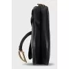 Black Leather Saddle Bag