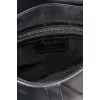 Black Leather Saddle Bag