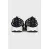 Slip-on sneakers with rhinestones