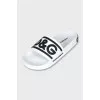 Monogrammed flip-flops