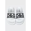 Monogrammed flip-flops