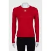 Cashmere jumper with gold decor