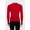 Cashmere jumper with gold decor