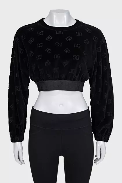 Velvet top with tag