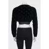 Velvet top with tag