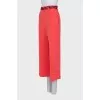 Straight-leg trousers with sequins and beads