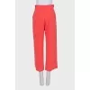 Straight-leg trousers with sequins and beads