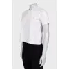Cropped T-shirt with applique