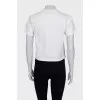 Cropped T-shirt with applique