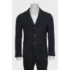 Men's gray wool jacket