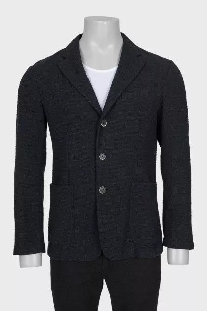 Men's gray wool jacket