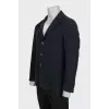 Men's gray wool jacket