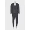 Men's suit in a large check