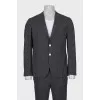 Men's suit in a large check