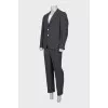 Men's suit in a large check