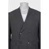 Men's wool suit with a large check pattern