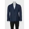 Men's straight-cut jacket with buttons