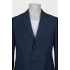 Men's straight-cut jacket with buttons