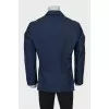 Men's straight-cut jacket with buttons