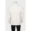 Men's double-breasted white jacket