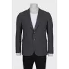 Men's single-breasted wool jacket