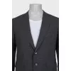 Men's single-breasted wool jacket