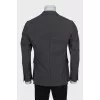 Men's single-breasted wool jacket