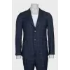 Men's suit in a large check pattern
