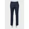 Men's blue wool suit