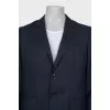 Men's blue wool suit