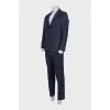 Men's blue wool suit