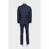 Men's blue wool suit