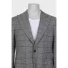 Men's gray wool and cashmere suit